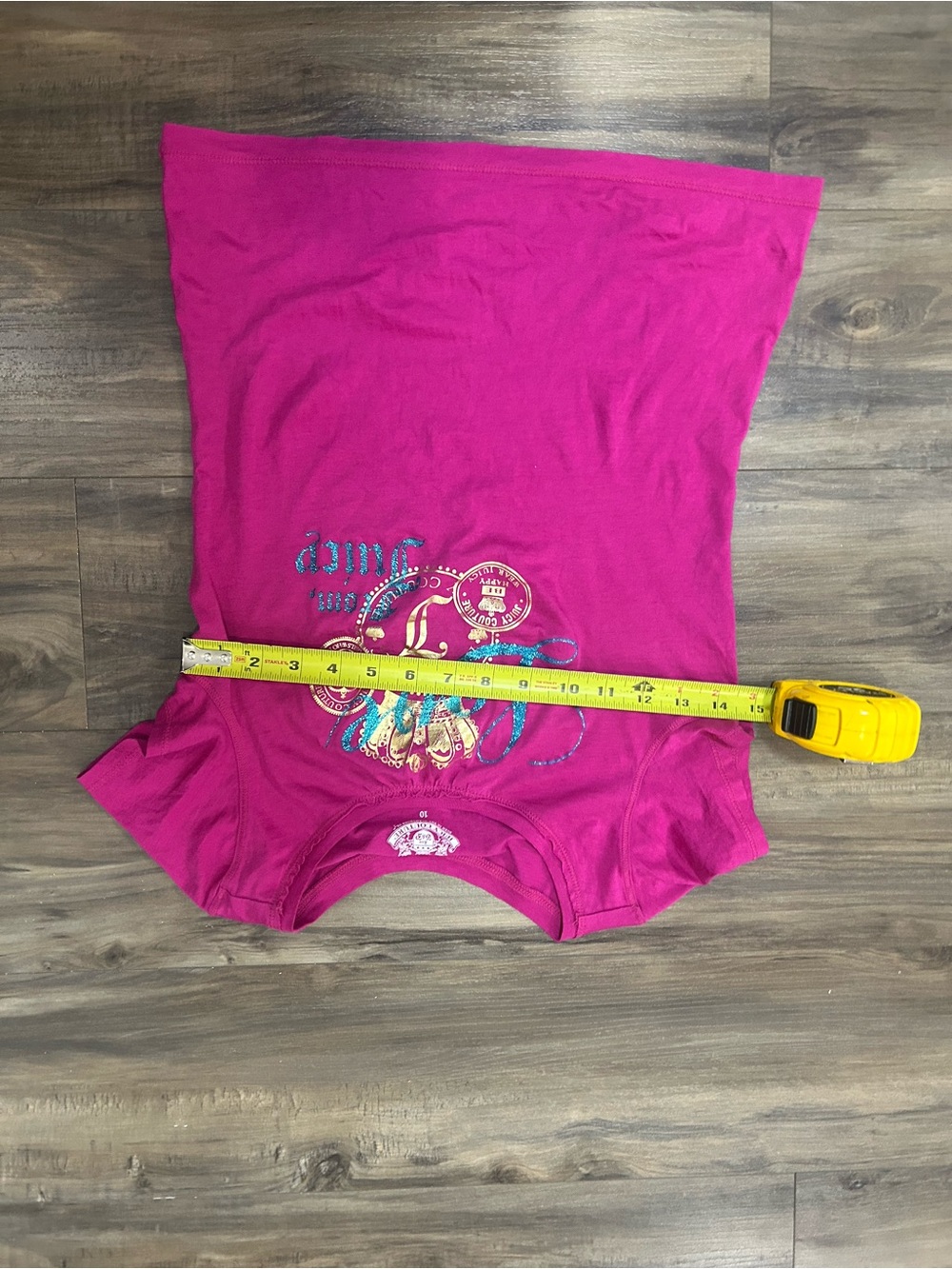 Juicy Couture Hot Pink Short Sleeve Logo Tee - Picture 2 of 4